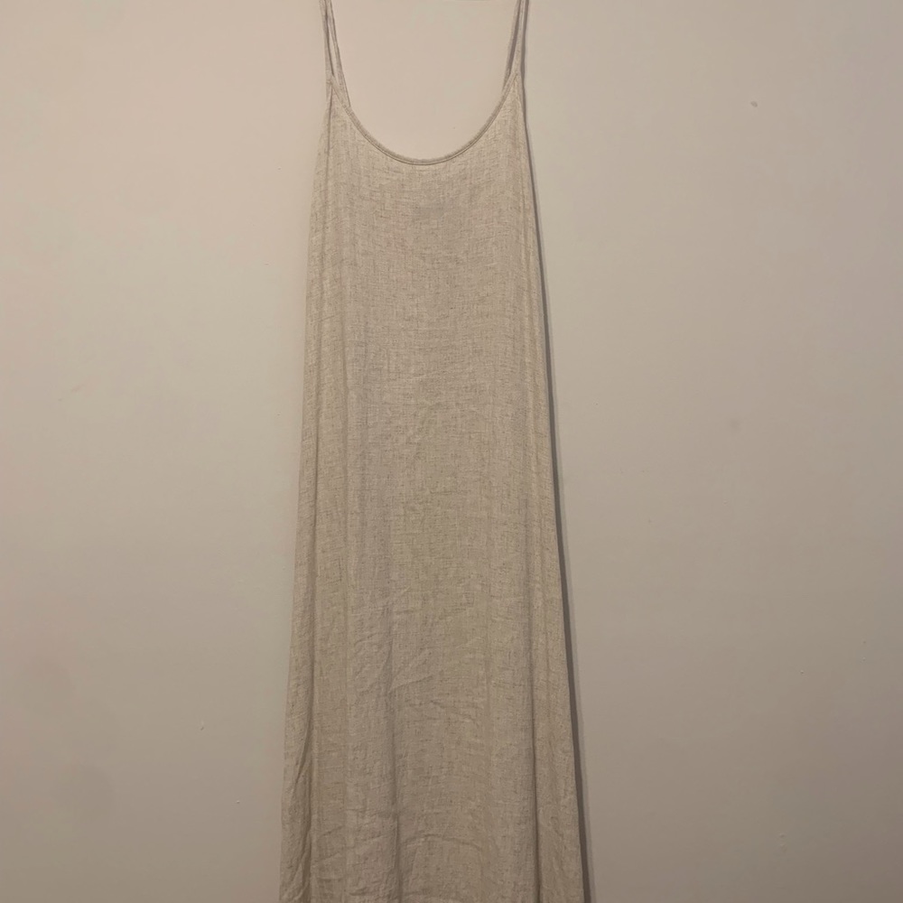 Beige Linen Sundress